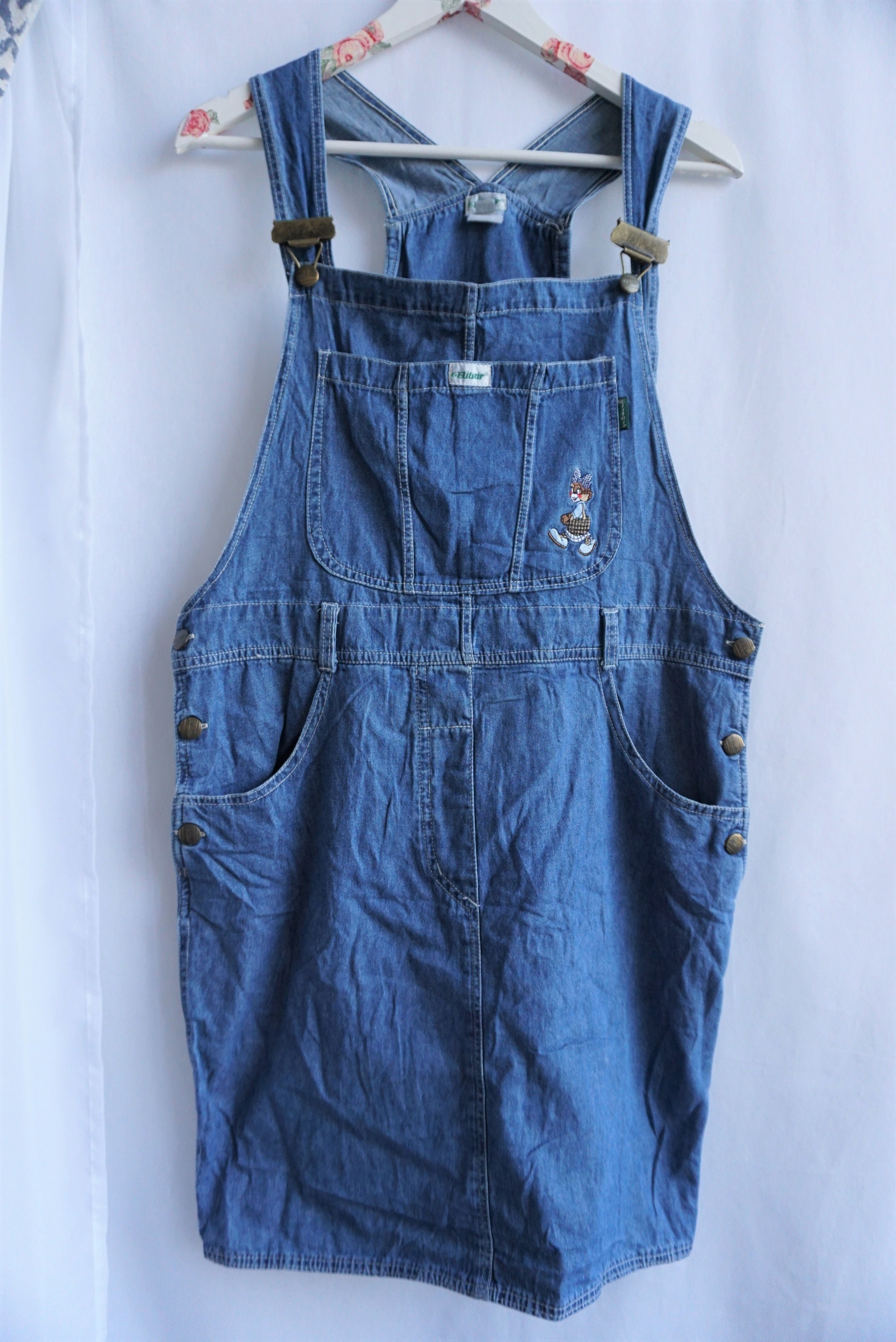 Light blue top overall skirt