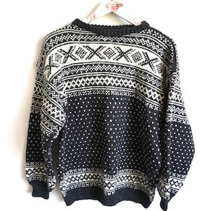 Vintage Norwegian Sweater / Norway wool / Women / Men / Icelandic / M Nordic / Scandinavian / Pullover Cardigan / Winter Jumper Pullover Top