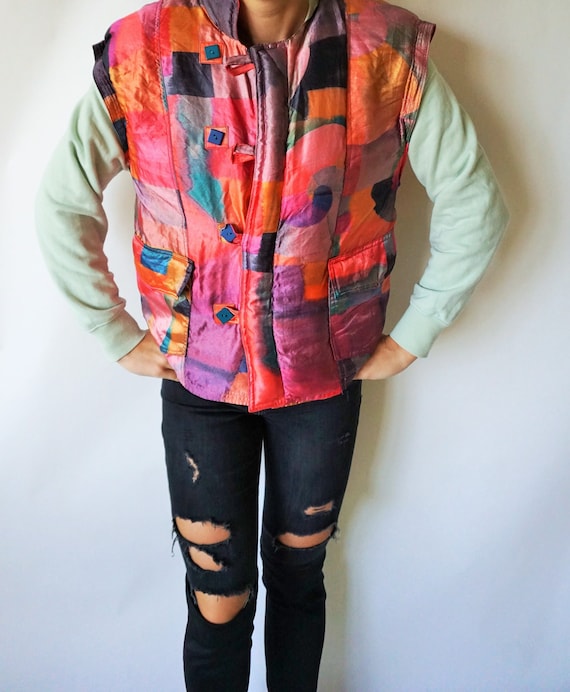 Vintage Skiing Vest / Warm / Sporty / Ski Suit/ Ou