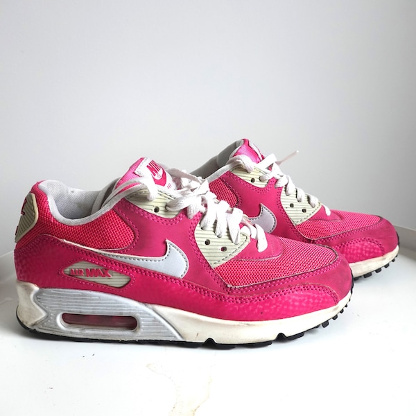 Vintage Nike Sneakers / Pink / Air max / Shoes / Shoe / UK 5 / Eur 38 / US 7.5 / Tie / Basketball / Boots Airmax / Trainers / Joggers Neon