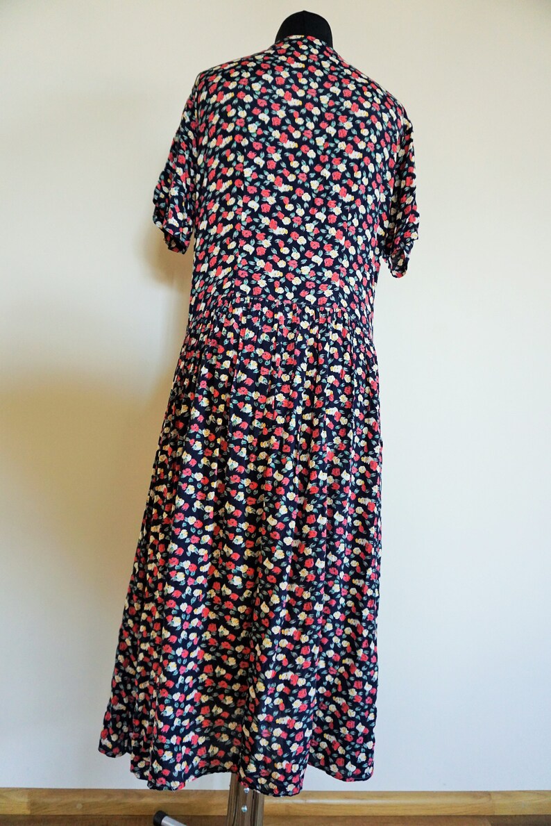 Vintage Summer Dress / Sarafan / Buttons Down / Floral / | Etsy
