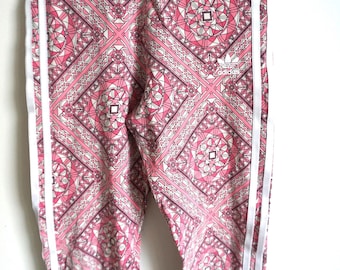 Leggings deportivos Adidas Originals vintage: pantalones de chándal, zapatillas con estampado floral - Talla S