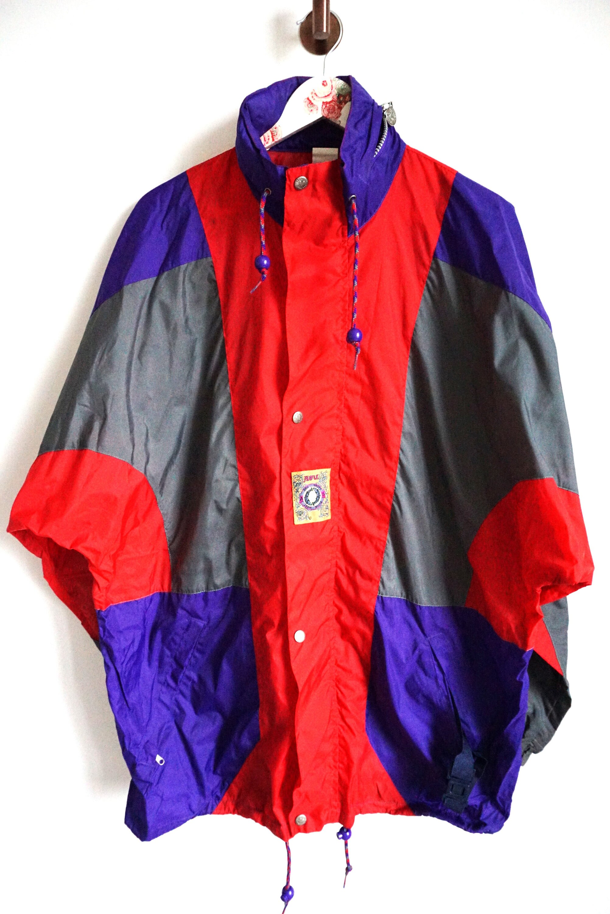 VESTE DE PISTE vintage Adidas années 1990 noire coupe-vent à fermeture