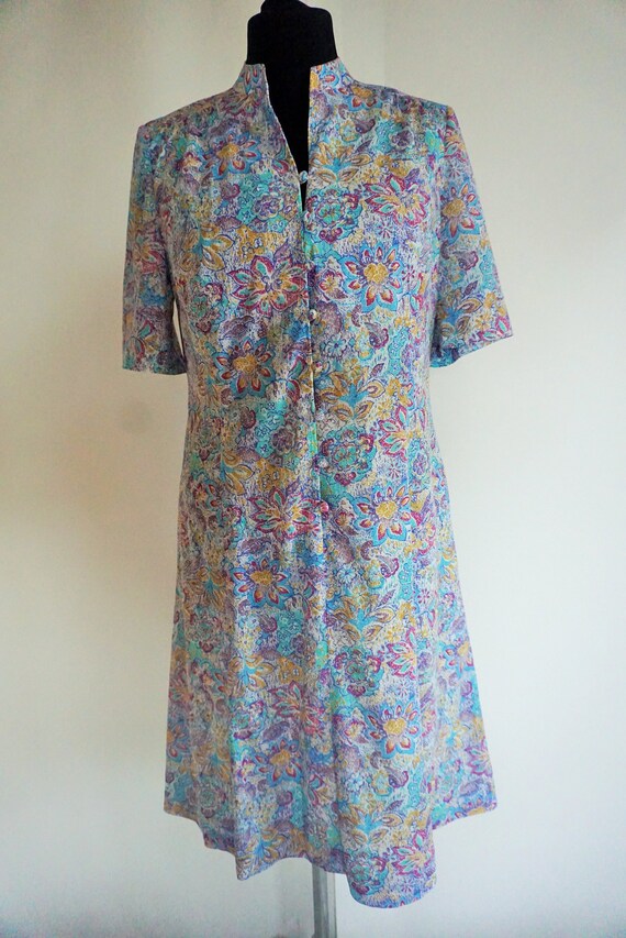 Vintage Summer Dress / Sarafan / Buttons Down / Floral / - Etsy
