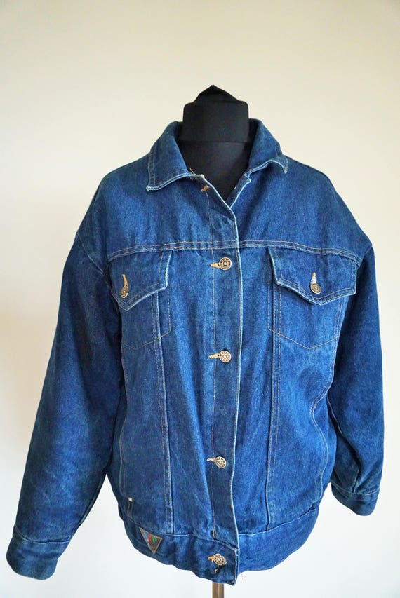 Vintage Denim Jacket / Oversize / Jean / Mens Medium / M / - Etsy