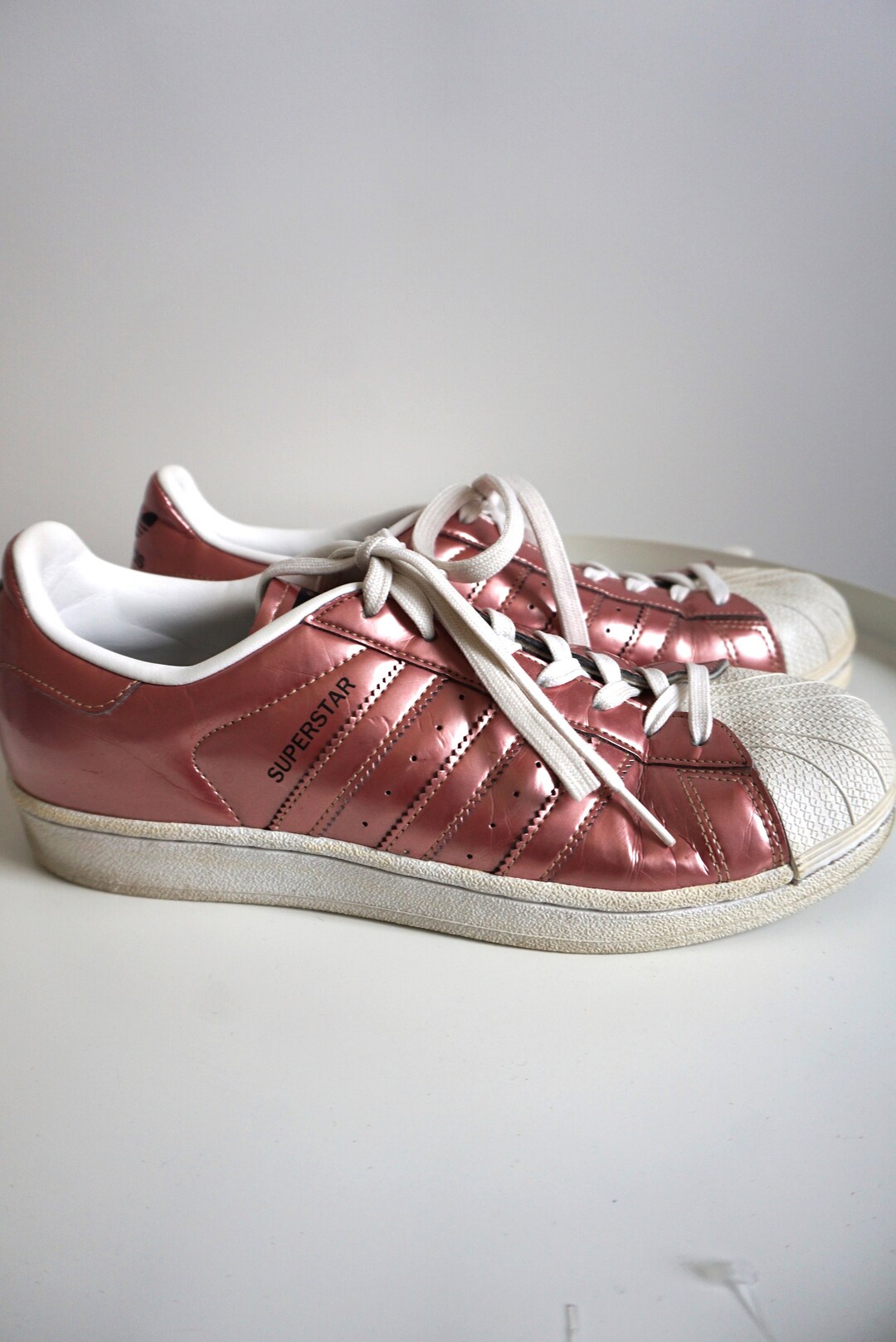 Adidas superstar shoes rose gold hotsell