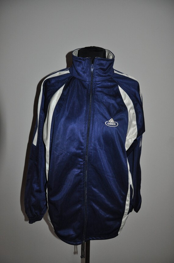 adidas jacket mens blue