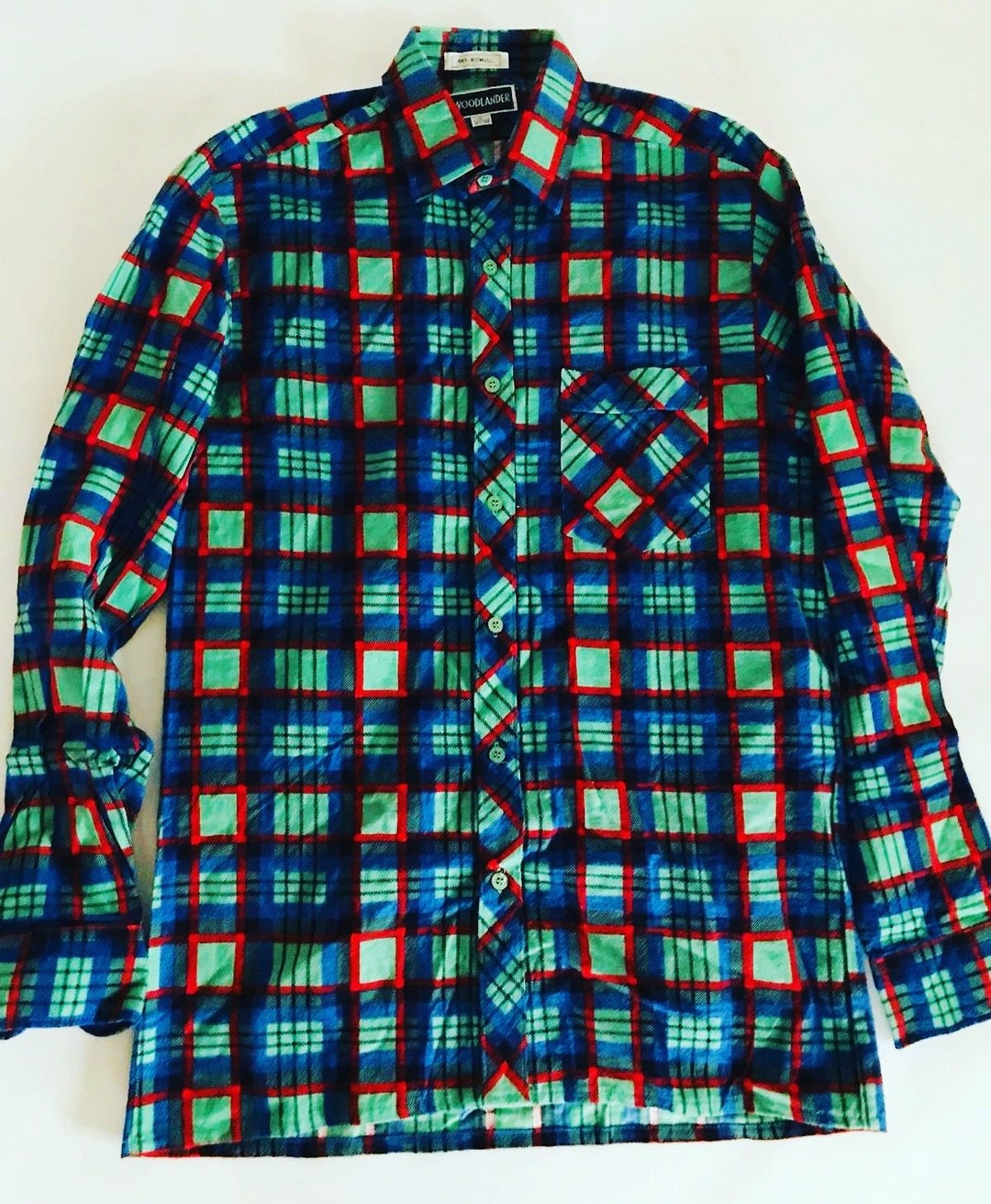 Vintage Mens Flannel Shirt / Green / Check / Mens / Unisex / - Etsy