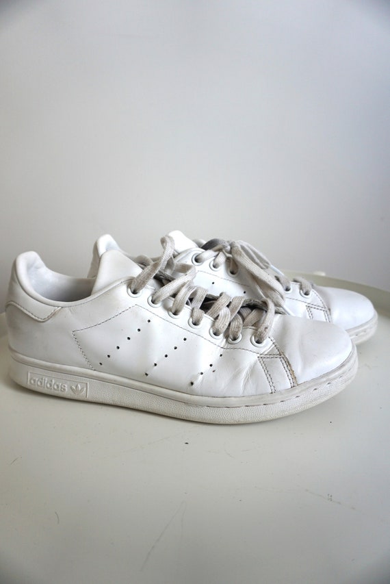 Adidas stan smith white leather sneakers online