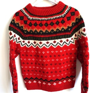 Vintage Norweger-Pullover / Norwegen-Wolle / Frauen Männer / S/M nordisch / skandinavischer Pullover Strickjacke / Winterpullover Pullover / Isländisch