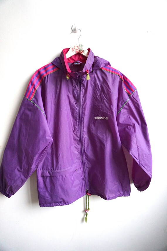 Vintage ADIDAS Raincoat Rain Coat Windbreaker L Outwear Activewear Jacket Track Tracksuit Hood Shell Cover Top Parka Etsy Ireland