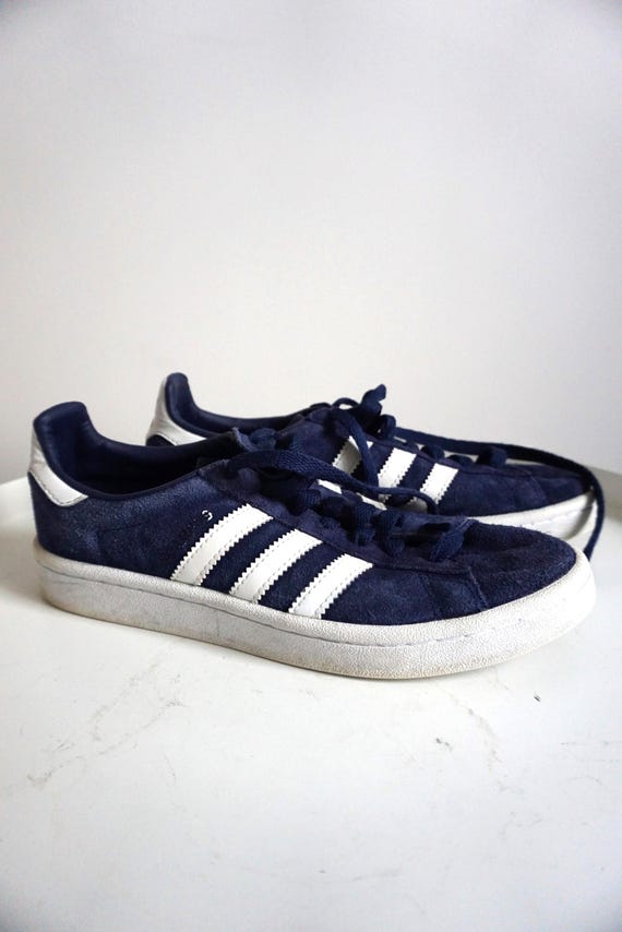 Vintage ADIDAS Campus Sneakers: Blue Suede Leather Trefoil Trainers - UK 4  / US 4.5 - Etsy Israel