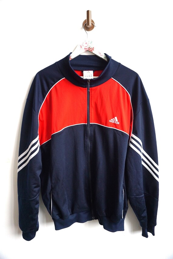 Adidas red store jumper