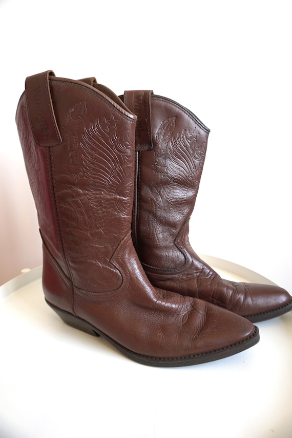 Vintage Wrangler Western Cowboy Boots / EUR 38 / U