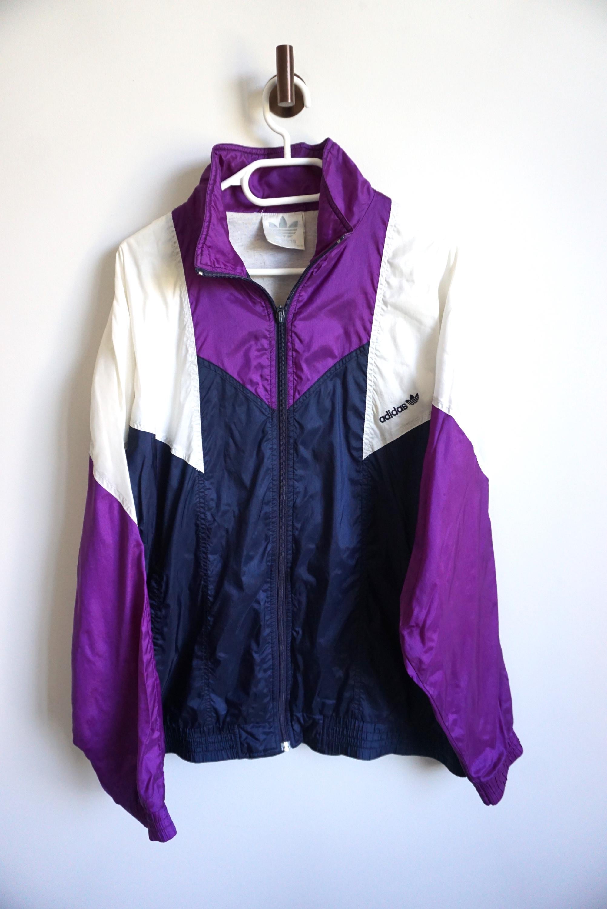 Purple Adidas Track Jacket Xl - Etsy