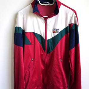 Vintage Rukka Sweatshirt: Sportswear Running Jacket, Blue, Pink M, Medium