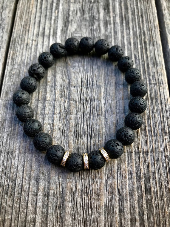 etsy lava rock bracelet