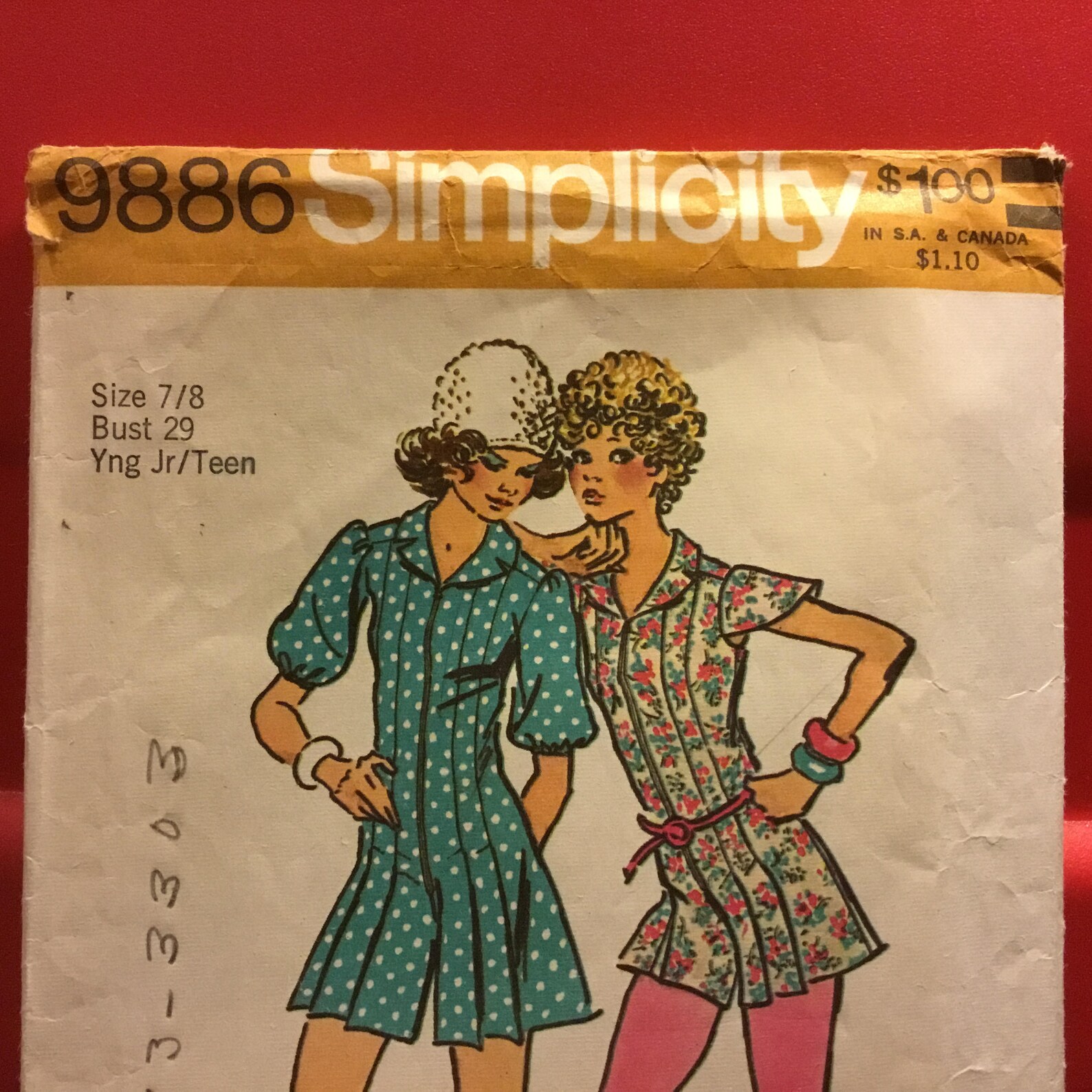 Vintage 1971 Hard to Find Simplicity Pattern 9886 young Etsy