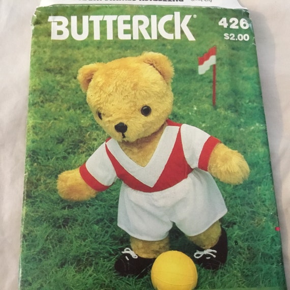 butterick teddy bear pattern