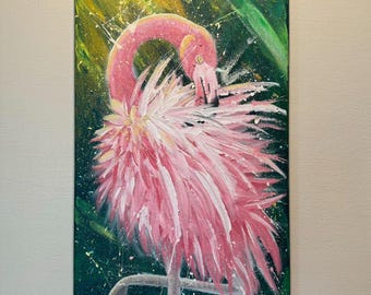 Original Painting - Flamingo