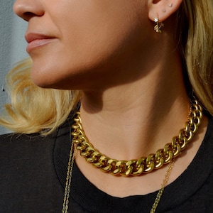 Bold Chain Necklace - Antique Gold