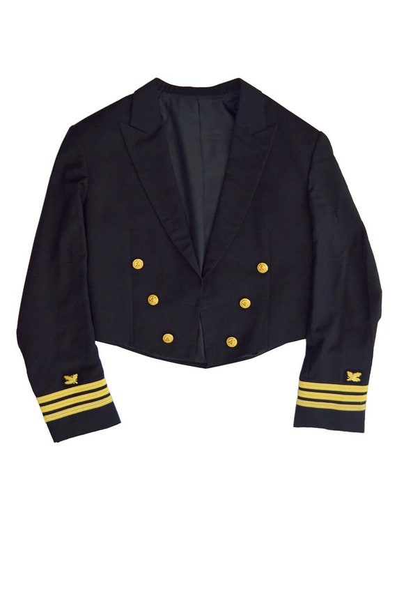 Short Naval Jacket - Black/gold - Size M/l