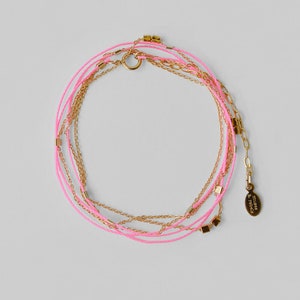 Love Chain - Gold Neon Pink