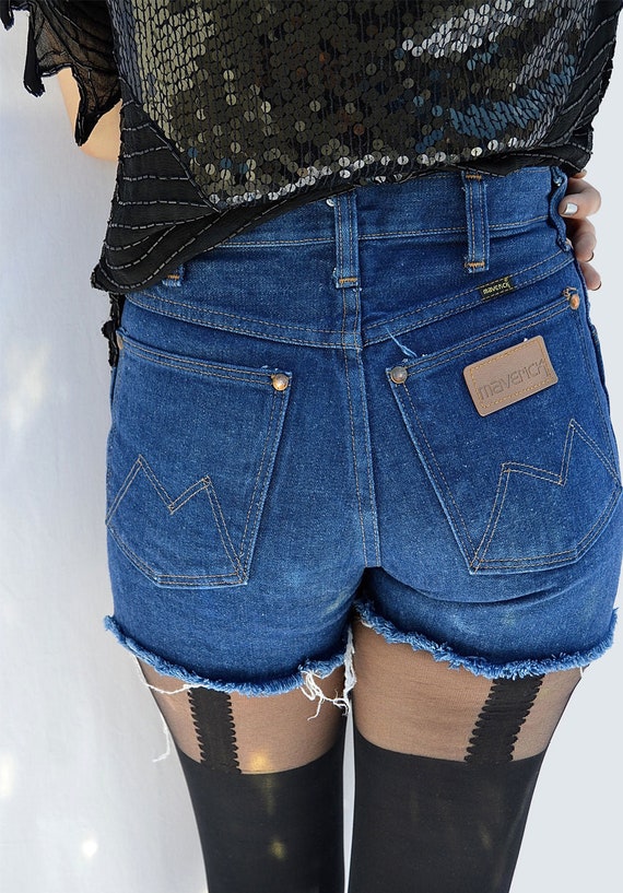 Denim Shorts - Indigo - Waist Size 27 - image 3