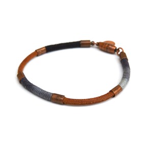 Wrapped Leather Bracelet - Shadow
