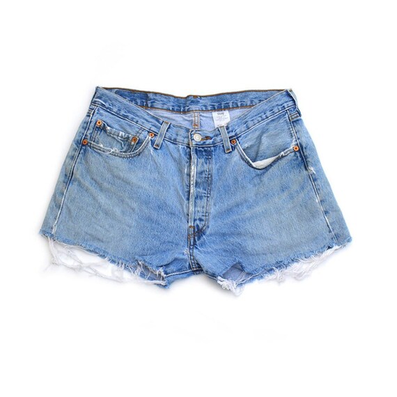 Denim Shorts Boardwalk Blue Waist Size 34 Etsy