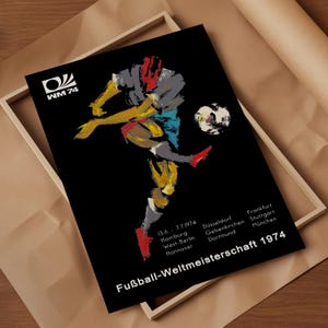 World Cup 1974 Poster: Retro Soccer Art Print