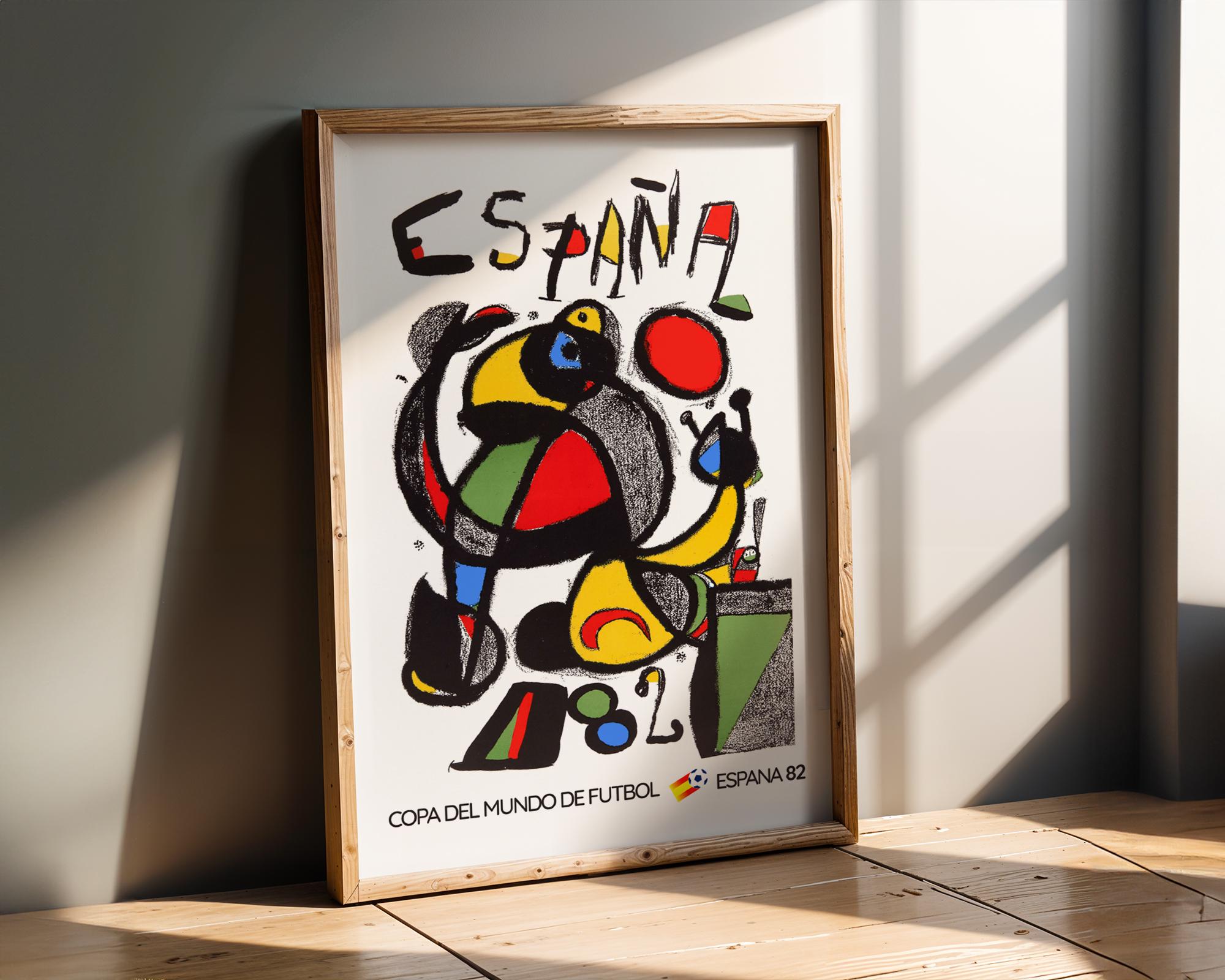 World Cup 1982 Poster Spain 82, Gift for Him, Retro Vintage