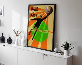 World Cup Russia 2018 soccer poster