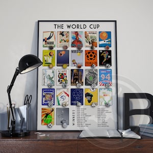 Fußball-WM 2020 Poster - LIMITED EDITION, Geschenk für Fußball-Fan, Geschenk für Ihn, Wand-Dekor, Fußball-Fan