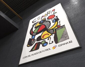 World Cup 1982 Poster Spain 82, Gift for Him, Retro Vintage