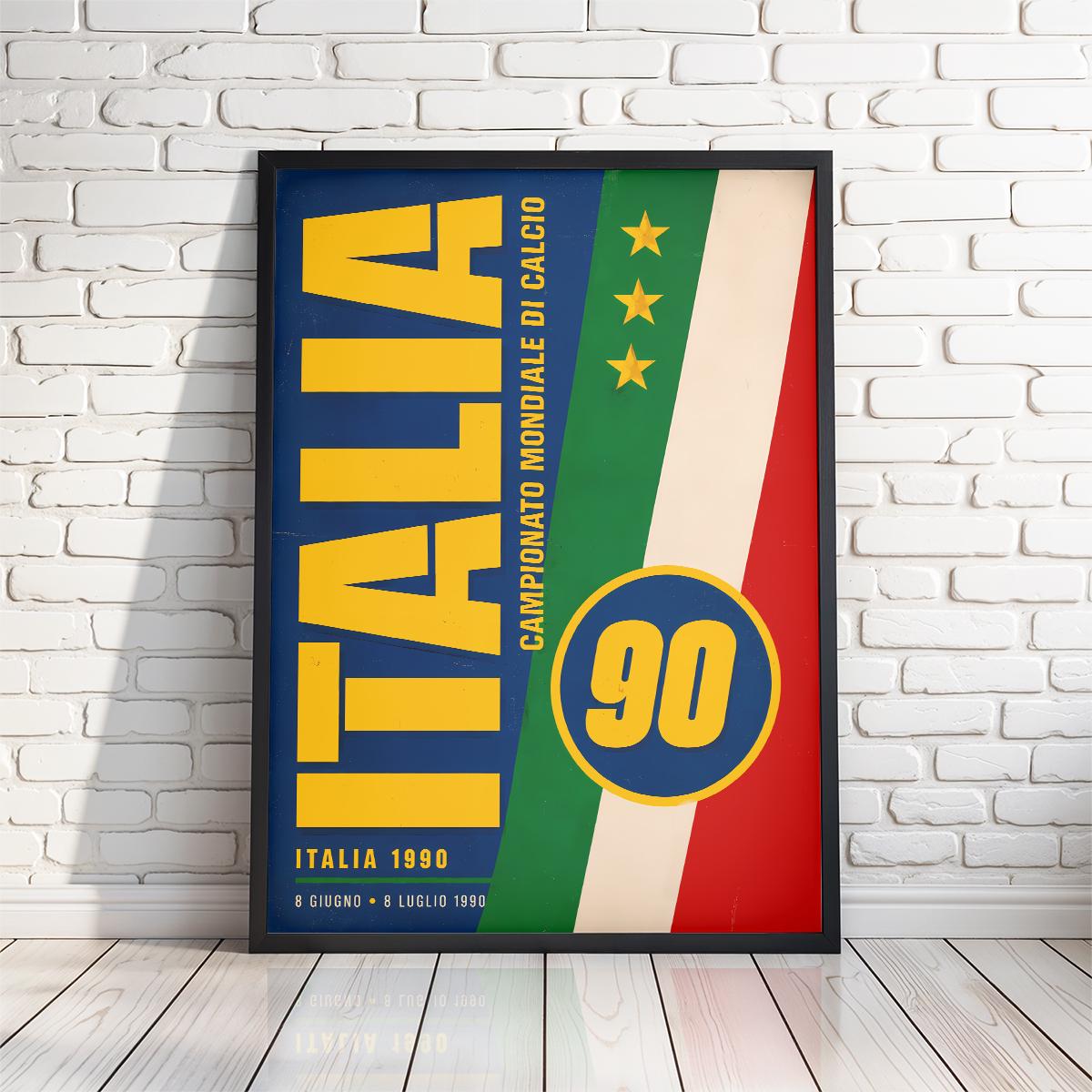 ITALIA'90 イタリアワールドカップサッカー 記念陶器プレート① 【公式