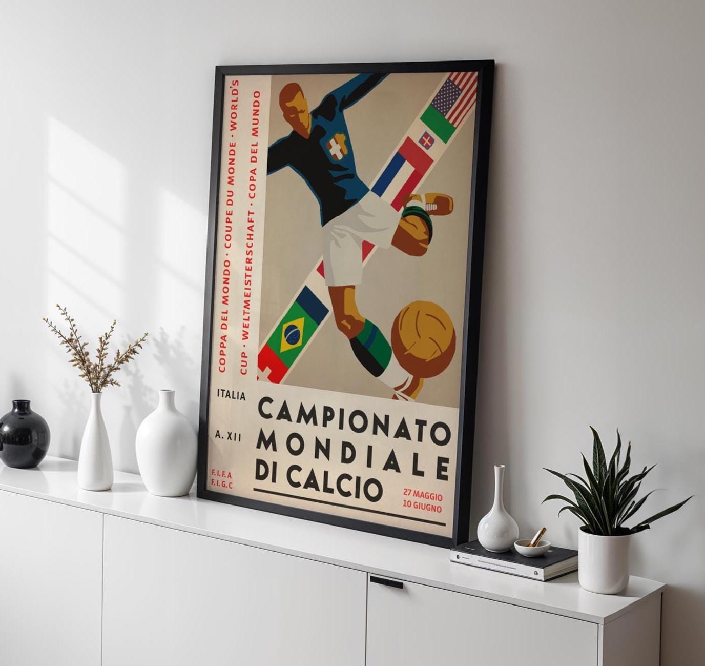 Poster / Magazine Calcio Sport – Coupe Du Monde 1974 (Allemagne) – Italie – Occasion