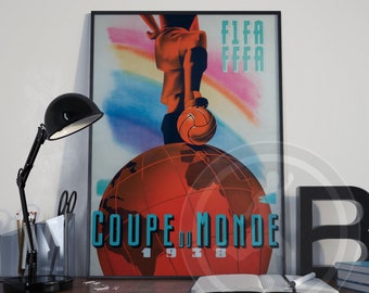 World Cup France 1938 soccer poster