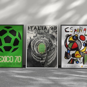 World Cup Posters Bundle - 3 beliebige WM-Poster, tolles Weihnachtsgeschenk für Ihn