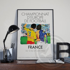 Poster Équipe D'Angleterre – EURO 96 – Vintage – Non Modifié