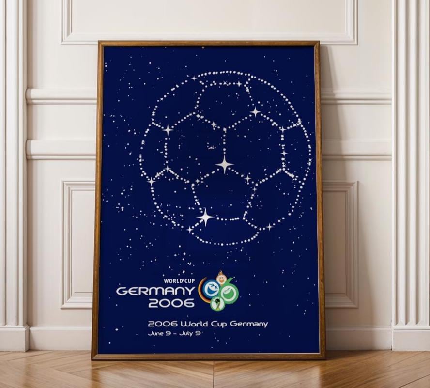 2006 World Cup Germany Poster, Vintage Soccer Print, 4 Sizes - Etsy