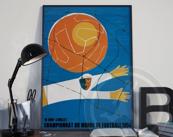 World Cup Switzerland 1954 soccer poster