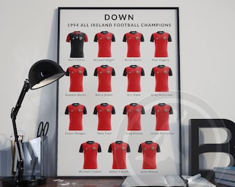 County Down GAA Greatest Football Team Poster
