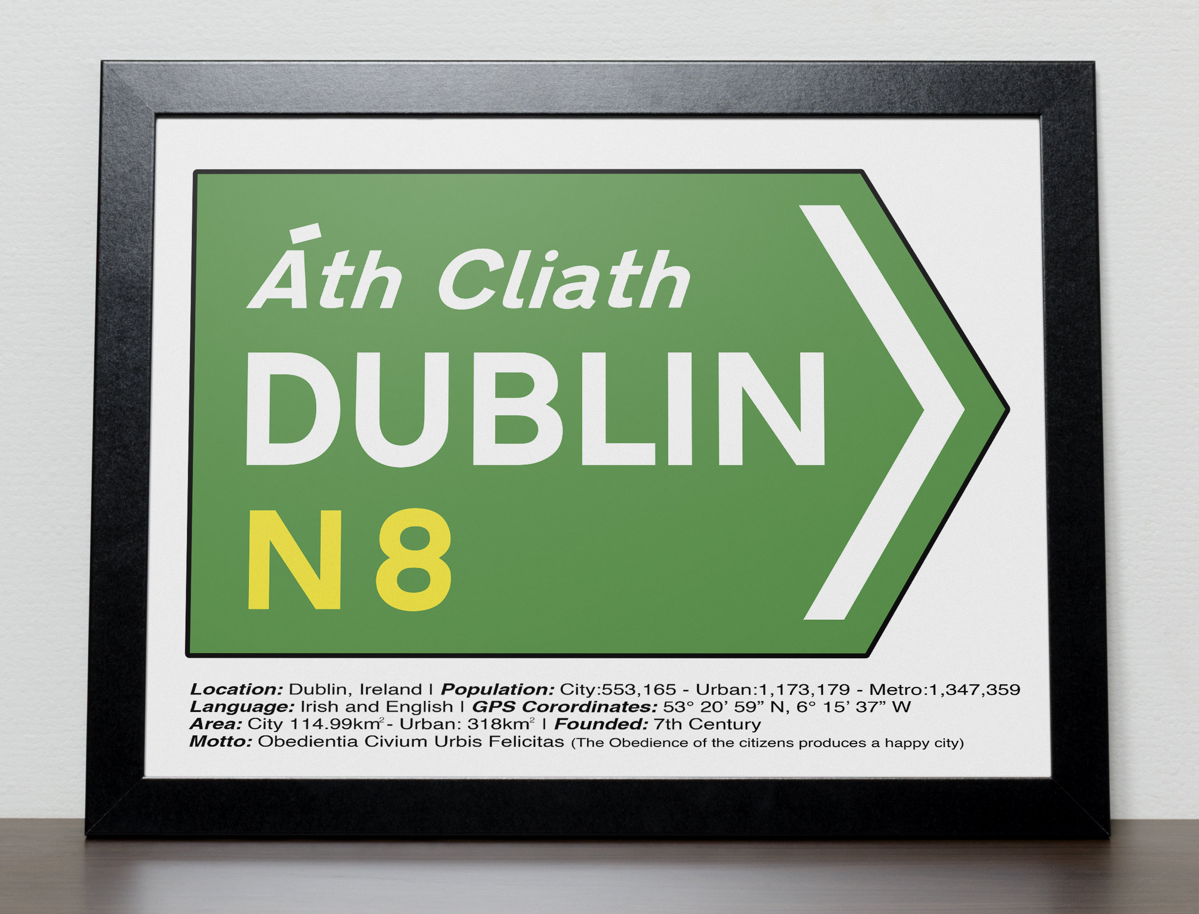 Irish Road Signs DUBLIN Etsy Canada