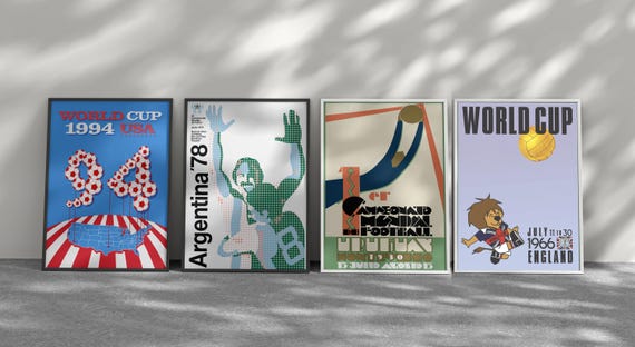 2006 World Cup Germany Poster: Vintage Soccer Print - Etsy