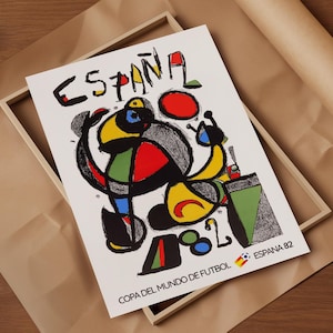 World Cup 1982 Poster Spain 82 - Retro Soccer Print - Gift for him - 3 Sizes
