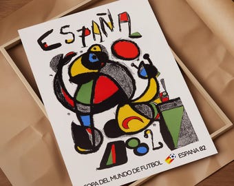 World Cup 1982 Poster Spain 82 - Retro Soccer Print - Gift for him - 3 Sizes