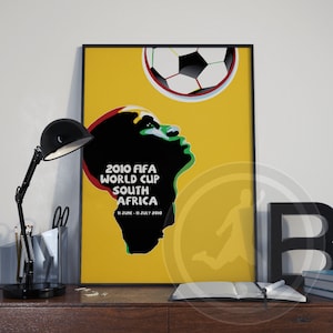 Póster de fútbol de la Copa Mundial de Sudáfrica 2010