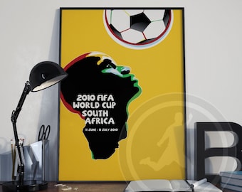 World Cup South Africa 2010 soccer football poster