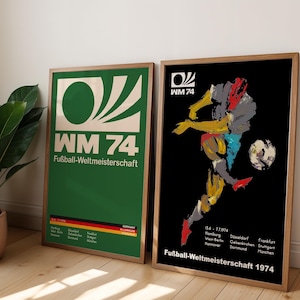 World Cup 1974 Poster: Retro Soccer Art Print
